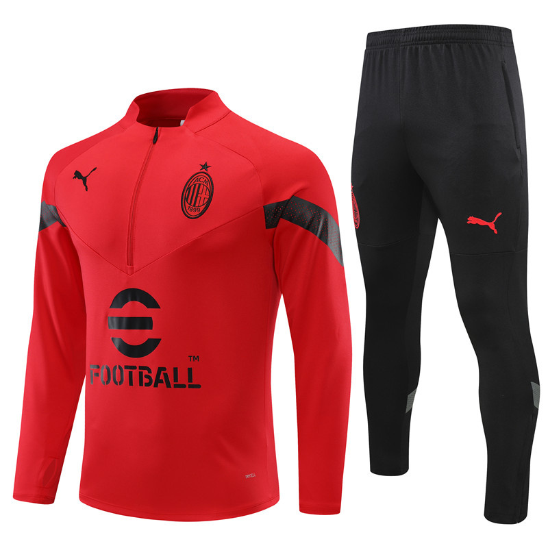 AAA Quality AC Milan 22/23 Tracksuit - Red